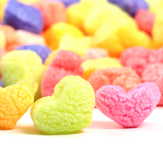 FunPak® Biodegradable Rainbow Heart Shaped Packaging