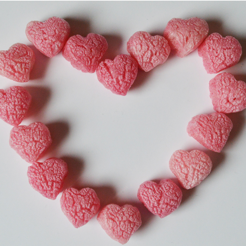 FunPak® Biodegradable Pink Heart Shaped Packaging