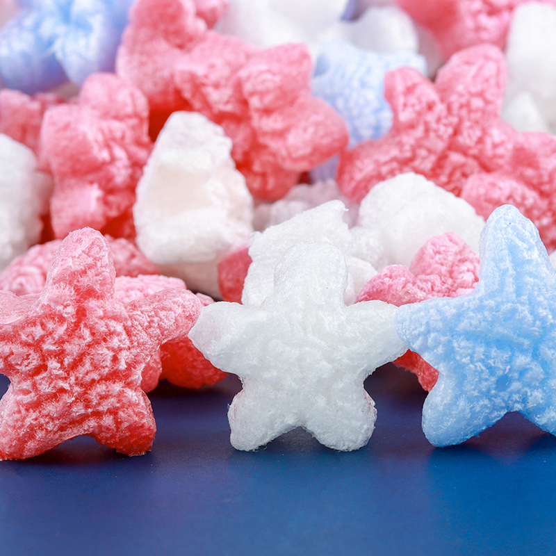 FunPak® Biodegradable Red White & Blue Star Shaped Packaging