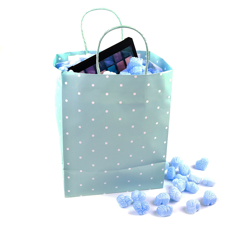 FunPak® Biodegradable Blue Heart Shaped Packaging