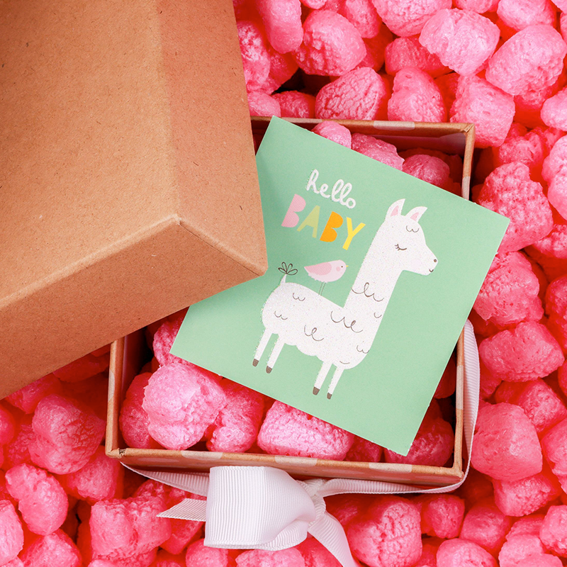 FunPak® Biodegradable Pink Heart Shaped Packaging